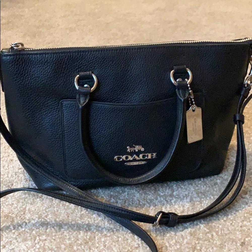 Coach leather crossbody bag